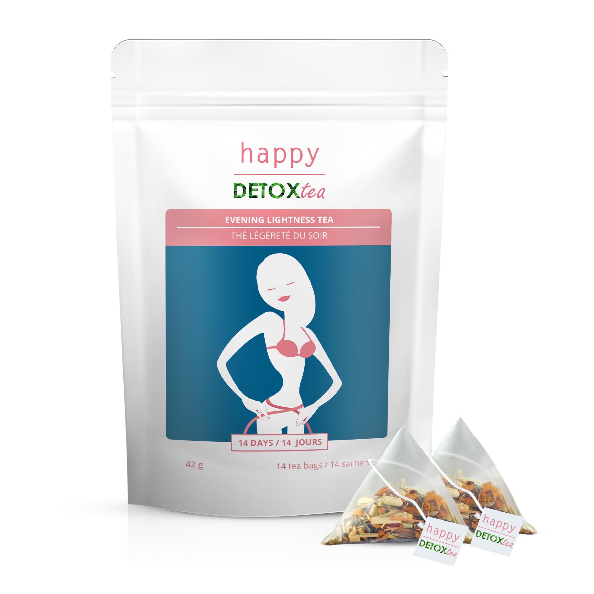 Bien-être Bliss Detox Tea - Thé minceur pour perte de poids - Brûleur de graisse puissant - Cure minceur de 14 jours - 1